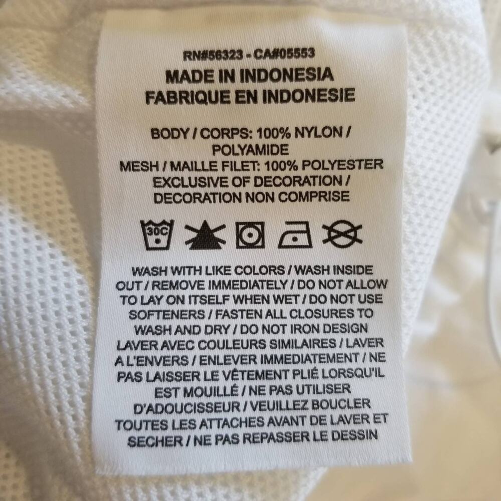 Nike Sportswear Women's Essential Woven Zip Front Jacket White Black L Large - Picture 8 of 9